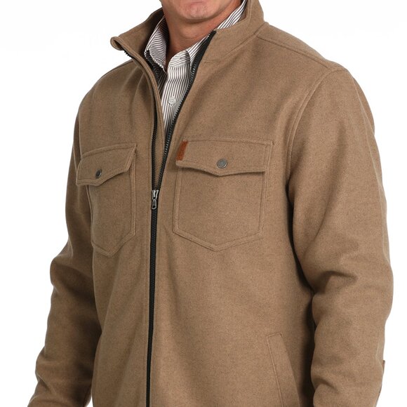Men's Cinch Khaki Shirt Jacket - Picture 4 of 5
